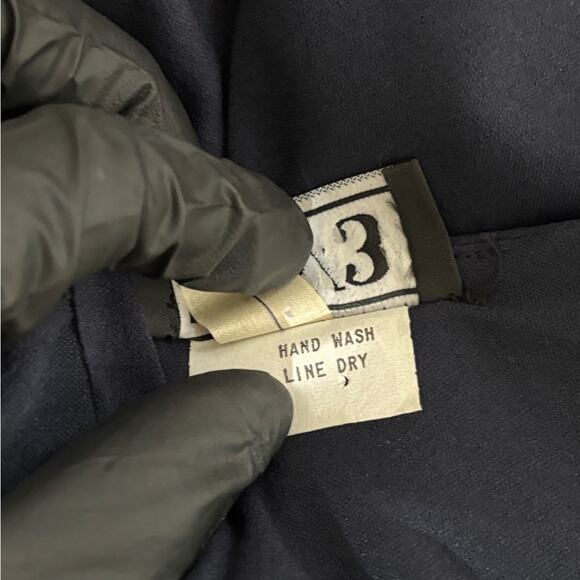 Vintage 80s DW3 Navy Drapped Cocktail Disco Dress size 6 - Picture 7 of 7